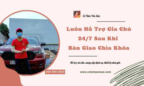 LUÔN HỖ TRỢ GIA CHỦ 24/7 SAU KHI BÀN GIAO CHÌA KHÓA