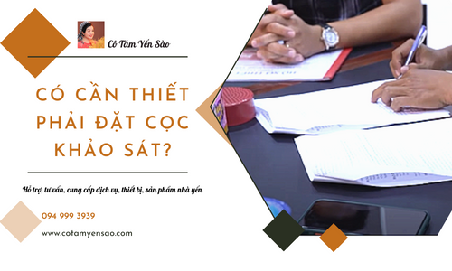 Có cần thiết phải đặt cọc khảo sát???